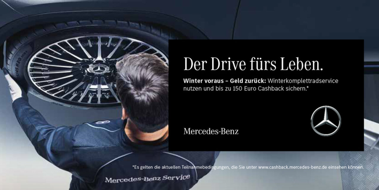 Reifen Cashback bei Mercedes Benz