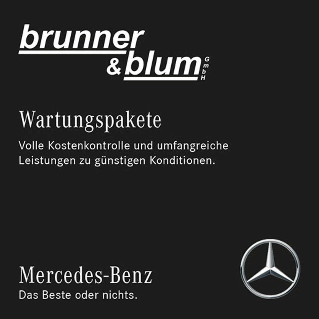 Wartungspakete für Ihren Mercedes