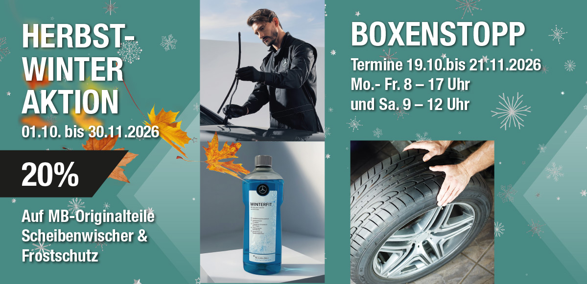 Herbst-Winter Aktion inklusive Boxenstop bei Brunner & Blum in Weil am Rhein